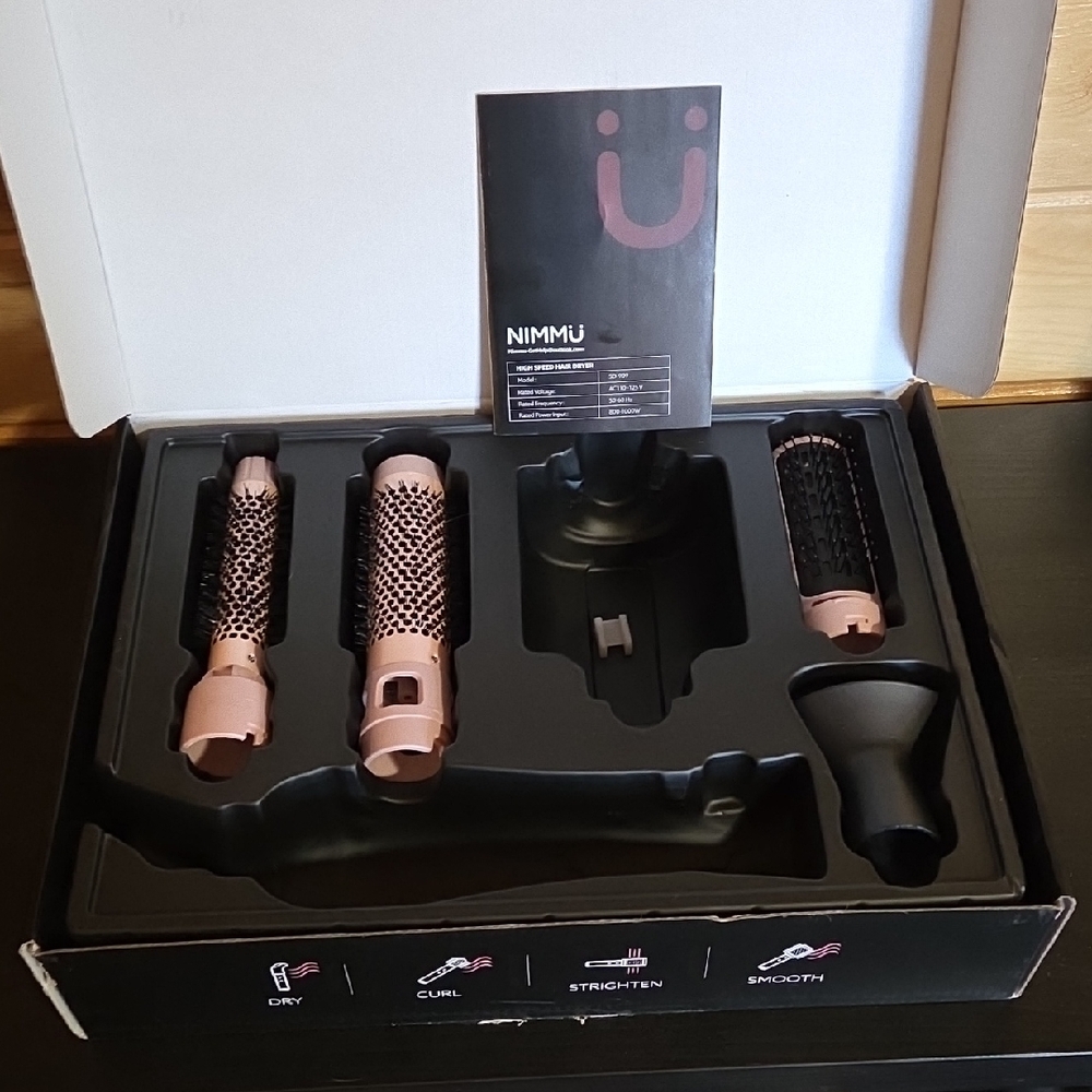 Nimmu Hair Styling Tool Set in Pink and Black